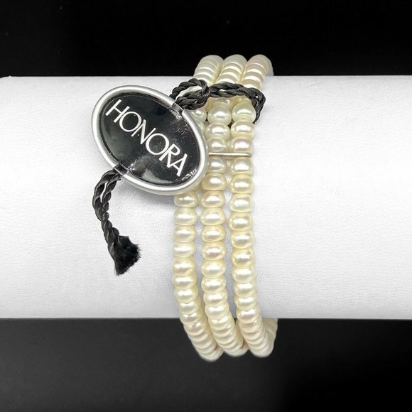 NEW Honora Freshwater Pearl Stretch Bracelet